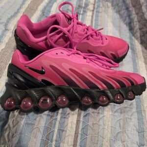 Nike Women’s Bright Pink and Black Air-Cushion Running Shoes